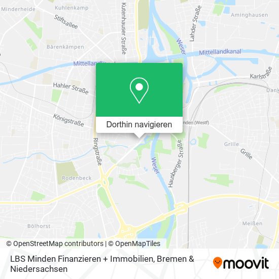 LBS Minden Finanzieren + Immobilien Karte