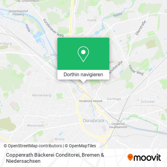 Coppenrath Bäckerei Conditorei Karte