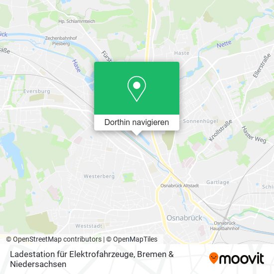 Ladestation für Elektrofahrzeuge Karte