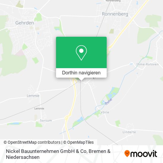 Nickel Bauunternehmen GmbH & Co Karte