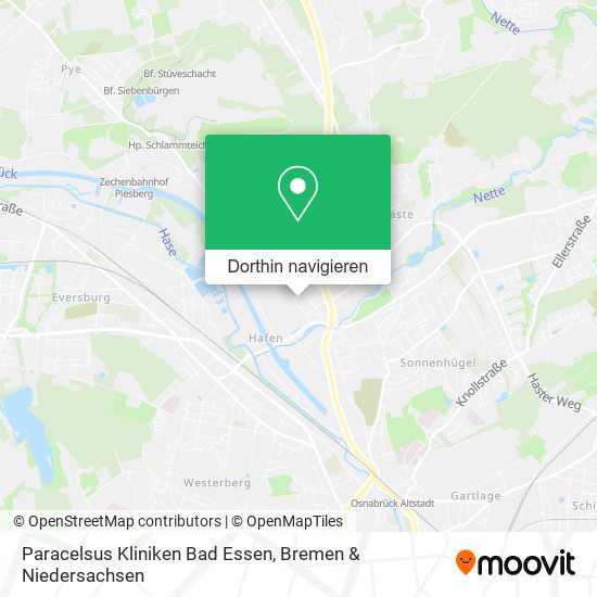 Paracelsus Kliniken Bad Essen Karte