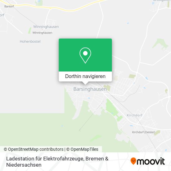 Ladestation für Elektrofahrzeuge Karte