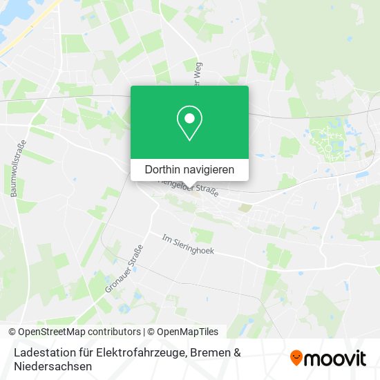 Ladestation für Elektrofahrzeuge Karte