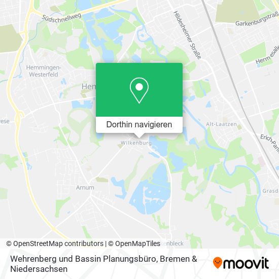 Wehrenberg und Bassin Planungsbüro Karte
