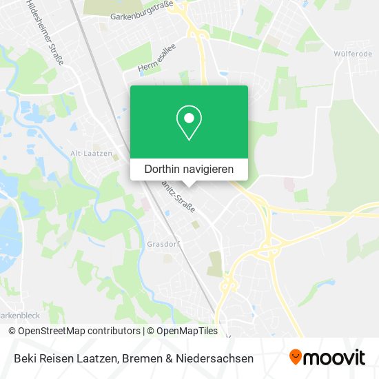 Beki Reisen Laatzen Karte