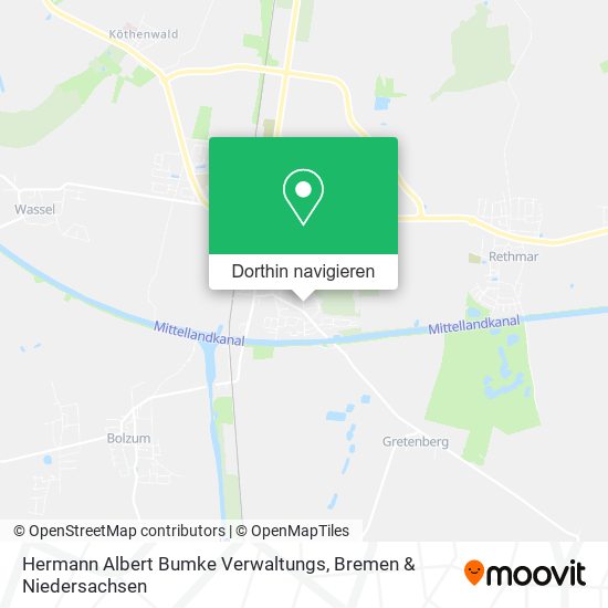 Hermann Albert Bumke Verwaltungs Karte