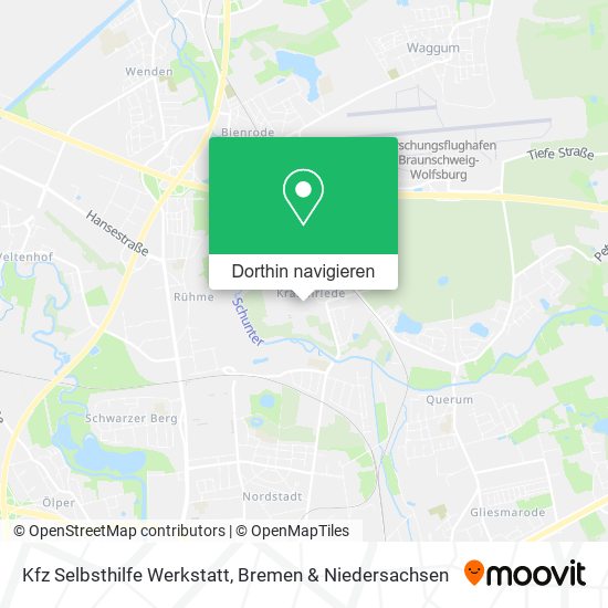 Kfz Selbsthilfe Werkstatt Karte