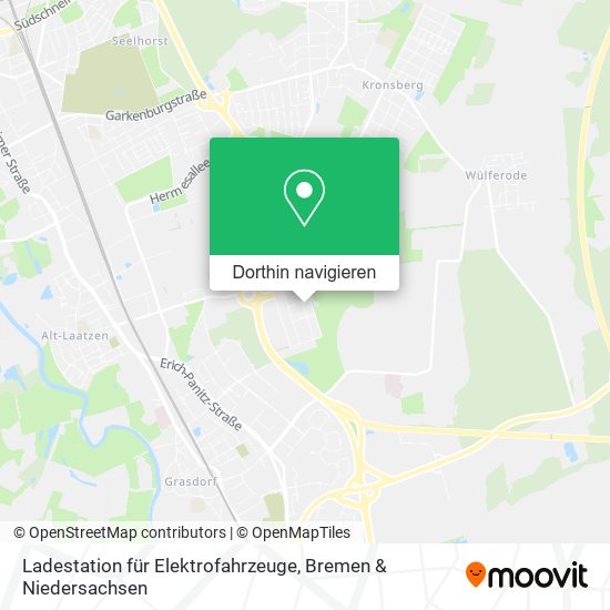 Ladestation für Elektrofahrzeuge Karte