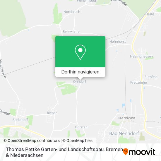 Thomas Pettke Garten- und Landschaftsbau Karte