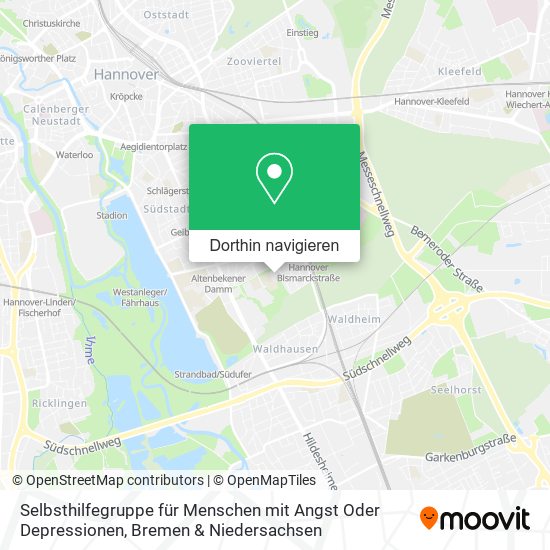 Selbsthilfegruppe für Menschen mit Angst Oder Depressionen Karte