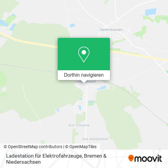 Ladestation für Elektrofahrzeuge Karte
