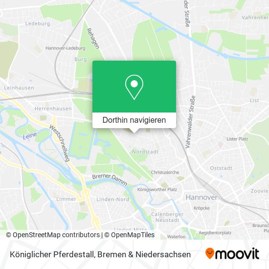 Königlicher Pferdestall Karte