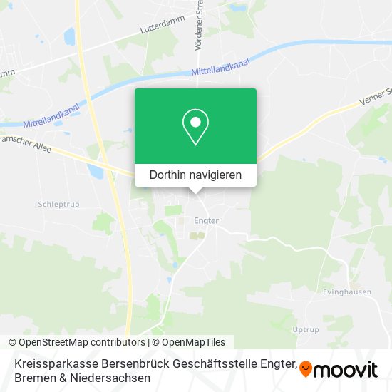 Kreissparkasse Bersenbrück Geschäftsstelle Engter Karte