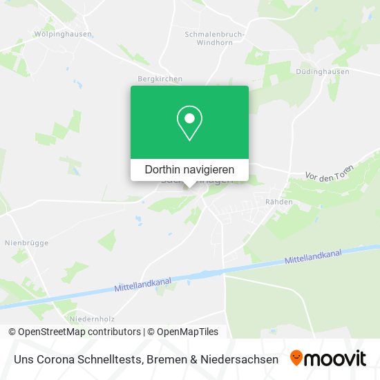Uns Corona Schnelltests Karte