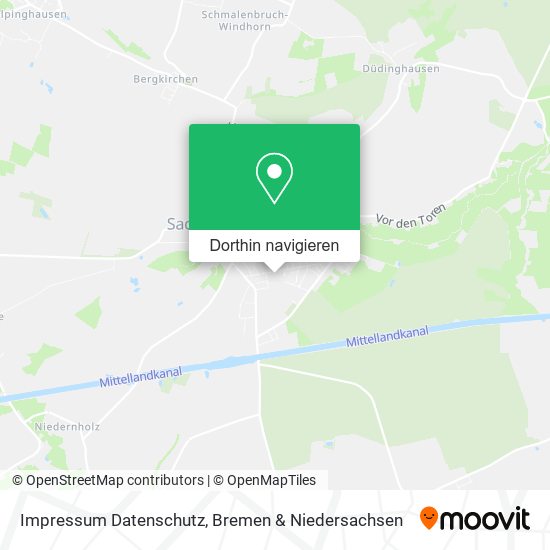Impressum Datenschutz Karte