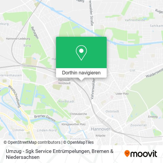 Umzug - Sgk Service Entrümpelungen Karte