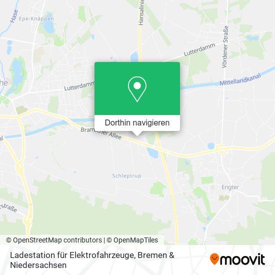 Ladestation für Elektrofahrzeuge Karte