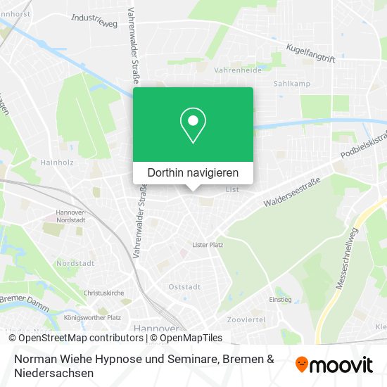 Norman Wiehe Hypnose und Seminare Karte