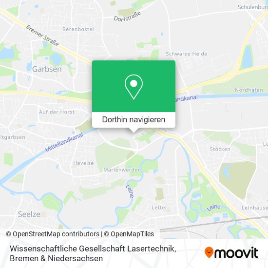 Wissenschaftliche Gesellschaft Lasertechnik Karte