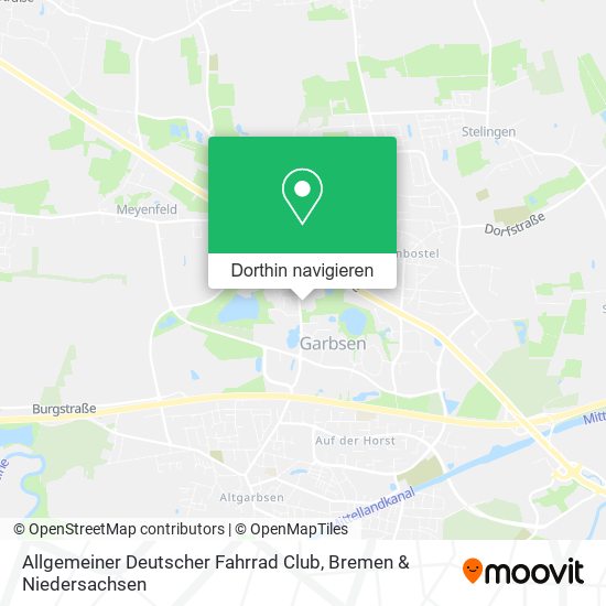 Allgemeiner Deutscher Fahrrad Club Karte