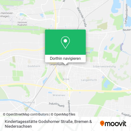 Kindertagesstätte Godshorner Straße Karte