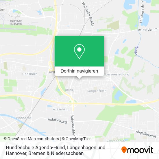 Hundeschule Agenda-Hund, Langenhagen und Hannover Karte