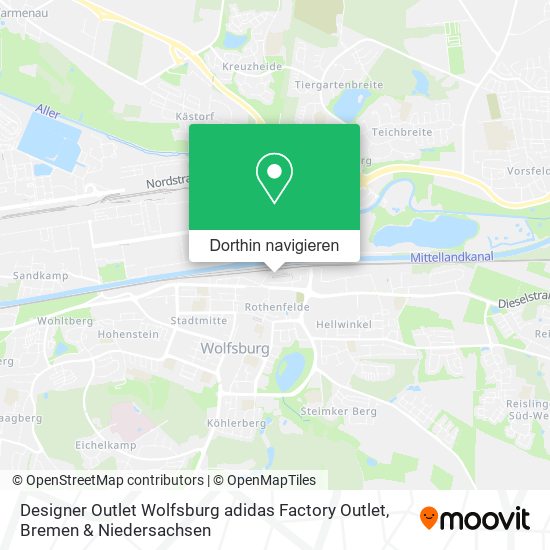 Designer Outlet Wolfsburg adidas Factory Outlet Karte