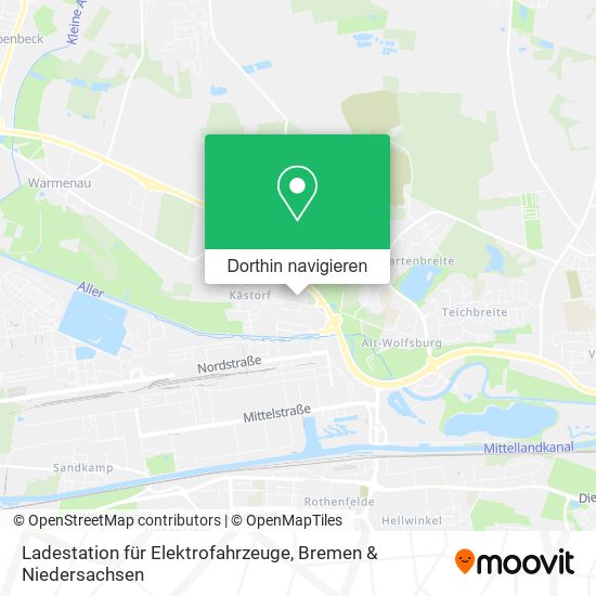 Ladestation für Elektrofahrzeuge Karte