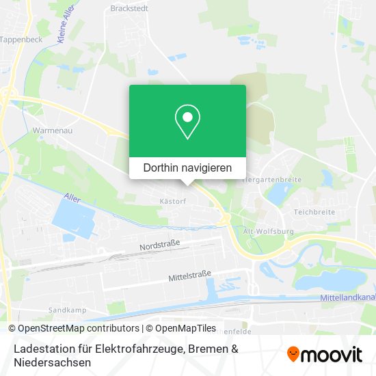 Ladestation für Elektrofahrzeuge Karte