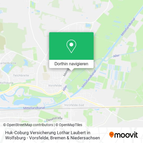 Huk-Coburg Versicherung Lothar Laubert in Wolfsburg - Vorsfelde Karte