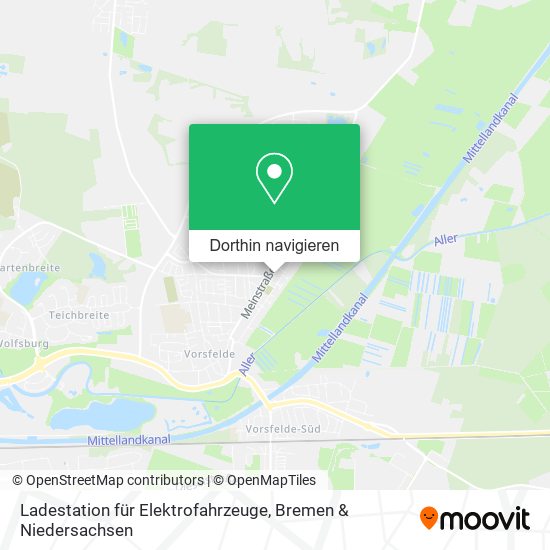 Ladestation für Elektrofahrzeuge Karte