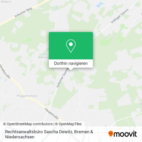 Rechtsanwaltsbüro Sascha Dewitz Karte