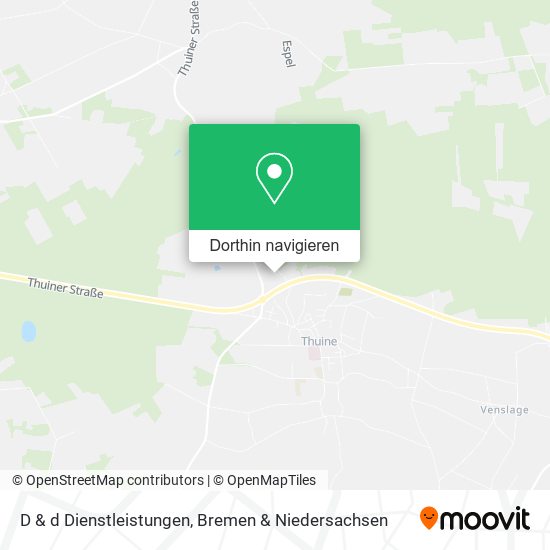 D & d Dienstleistungen Karte