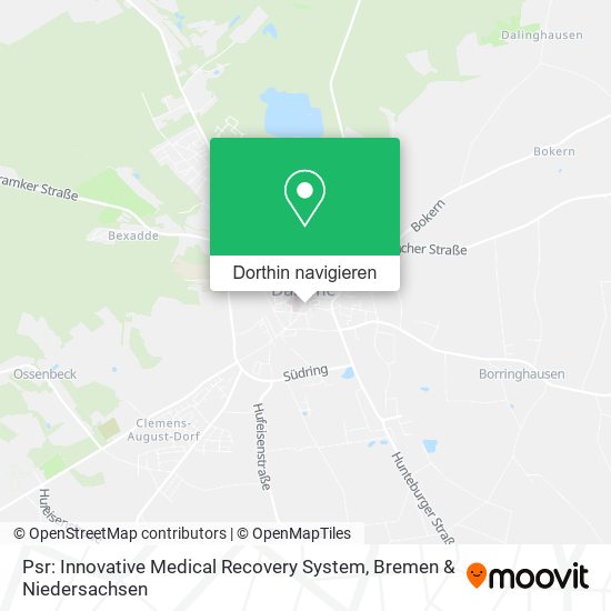 Psr: Innovative Medical Recovery System Karte