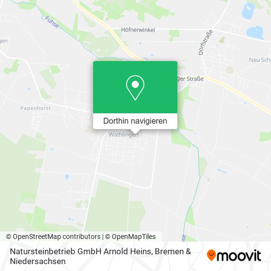Natursteinbetrieb GmbH Arnold Heins Karte