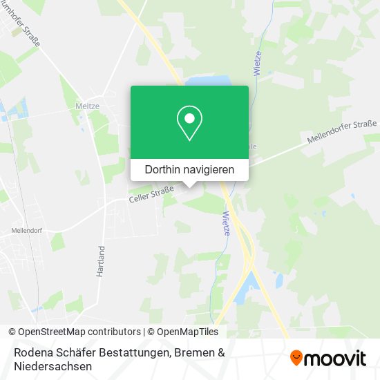 Rodena Schäfer Bestattungen Karte