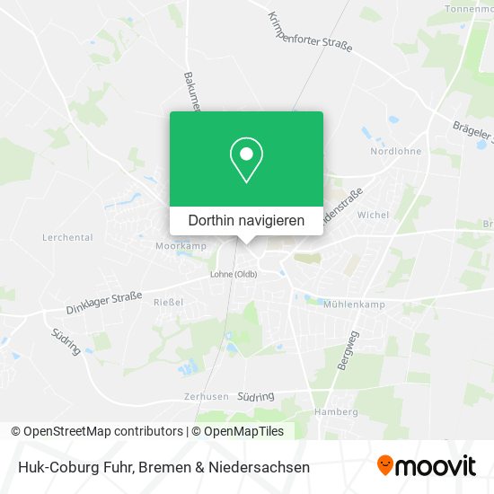 Huk-Coburg Fuhr Karte