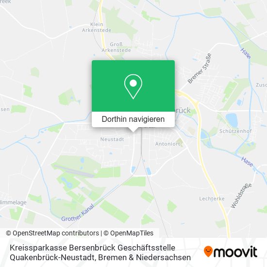Kreissparkasse Bersenbrück Geschäftsstelle Quakenbrück-Neustadt Karte