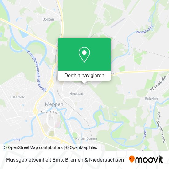 Flussgebietseinheit Ems Karte