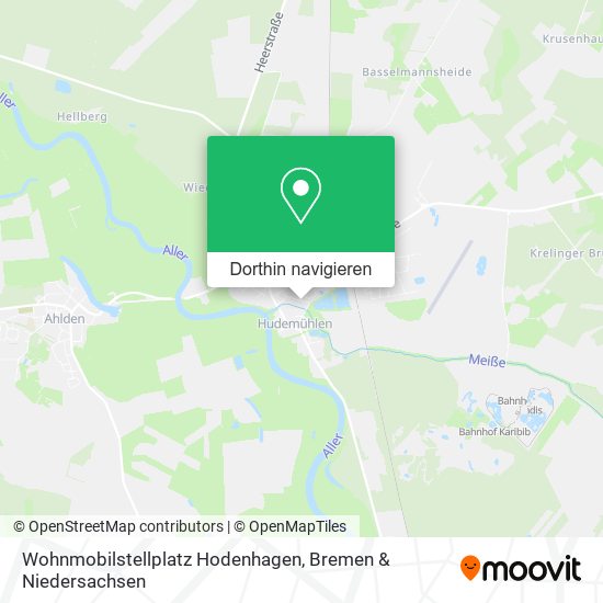 Wohnmobilstellplatz Hodenhagen Karte