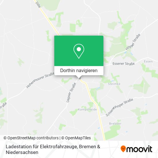 Ladestation für Elektrofahrzeuge Karte