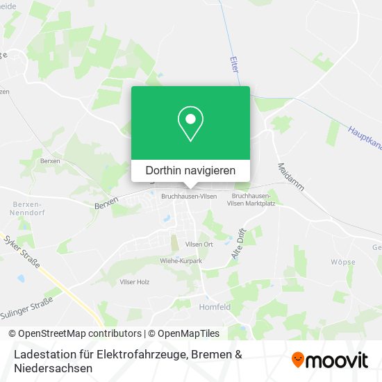 Ladestation für Elektrofahrzeuge Karte