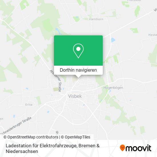 Ladestation für Elektrofahrzeuge Karte