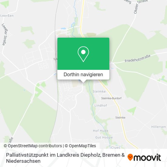 Palliativstützpunkt im Landkreis Diepholz Karte
