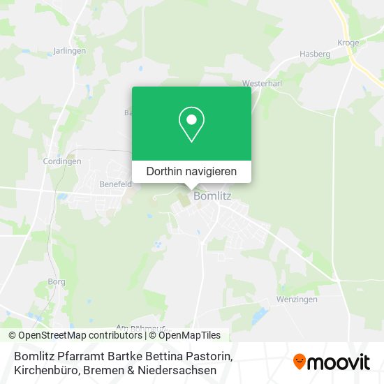 Bomlitz Pfarramt Bartke Bettina Pastorin, Kirchenbüro Karte