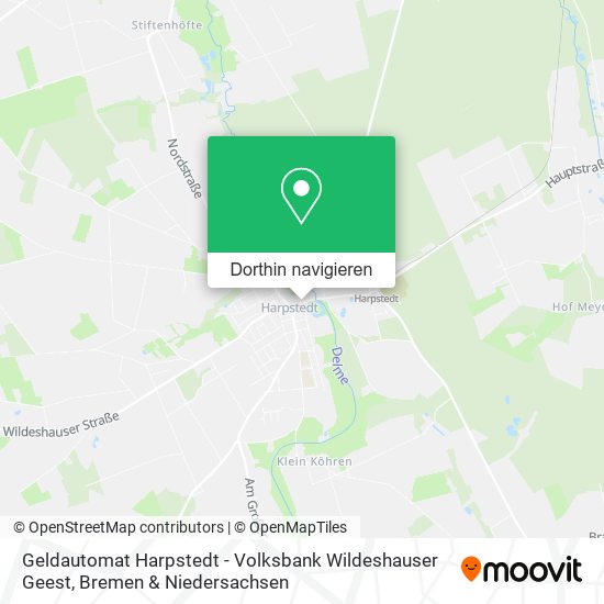 Geldautomat Harpstedt - Volksbank Wildeshauser Geest Karte