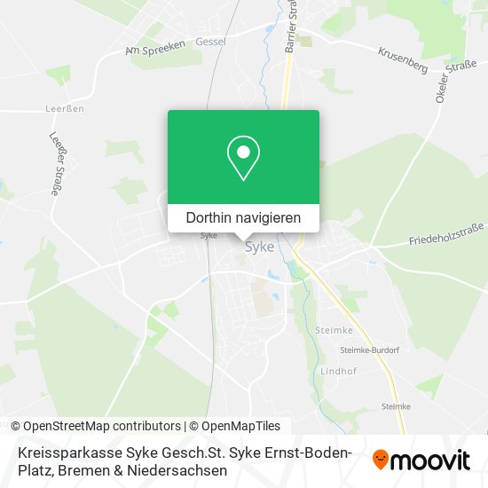 Kreissparkasse Syke Gesch.St. Syke Ernst-Boden-Platz Karte