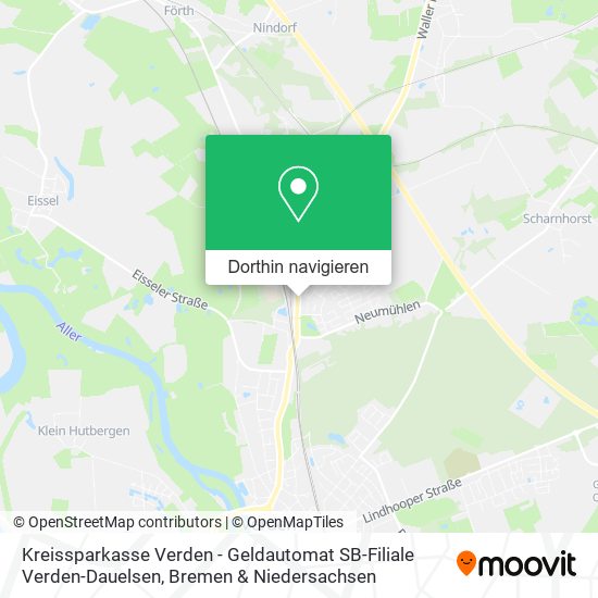 Kreissparkasse Verden - Geldautomat SB-Filiale Verden-Dauelsen Karte