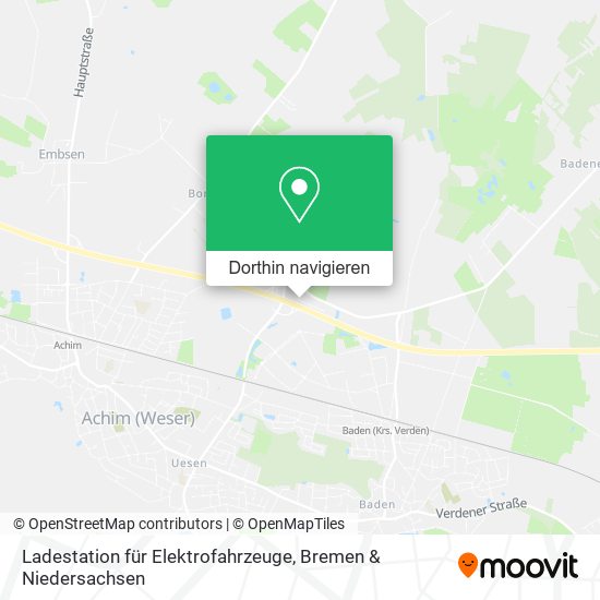 Ladestation für Elektrofahrzeuge Karte