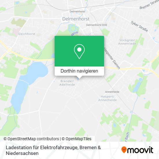 Ladestation für Elektrofahrzeuge Karte